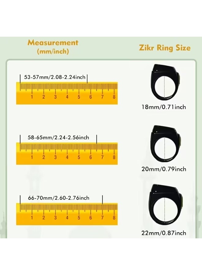 LCD Smart Ring with LCD Screen, Wireless/App-Controlled Calculator & Counter - Rechargeable Battery, Compatible for Fitness Tracker, Phone App Control, Modern Ring Design for Gym, Daily Wear, Android Smart Ring - Image 3